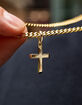 GLD Micro Simple Cross Pendant image number 1