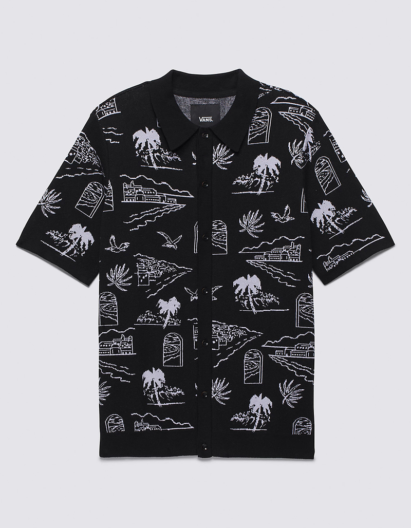 VANS Sorrento Mens Button Up Polo Sweater image number 0