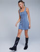 RSQ Womens Zip Front Denim Dress image number 1