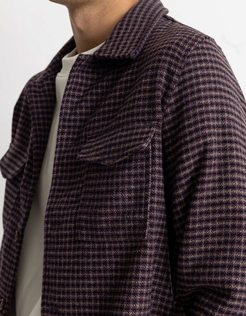 RHYTHM Check Mens Overshirt image number 4