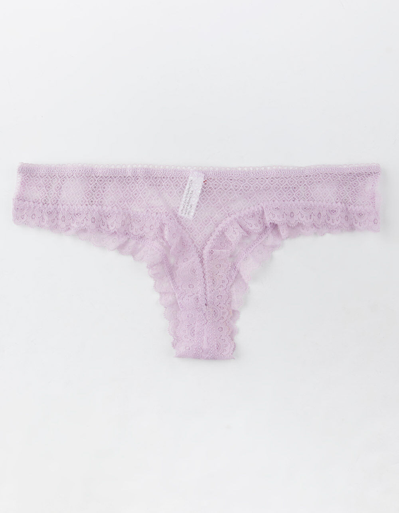 FULL TILT Lacey Lace Up Thong image number 1