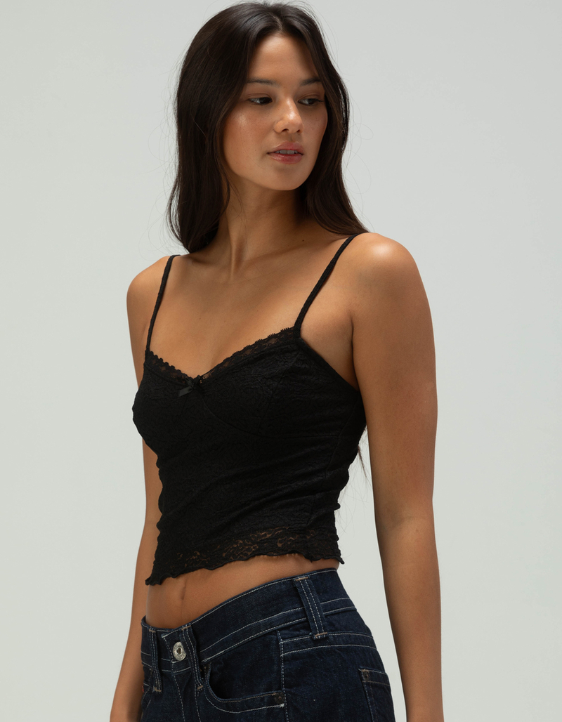 FULL TILT Womens Lace Cami  image number 2