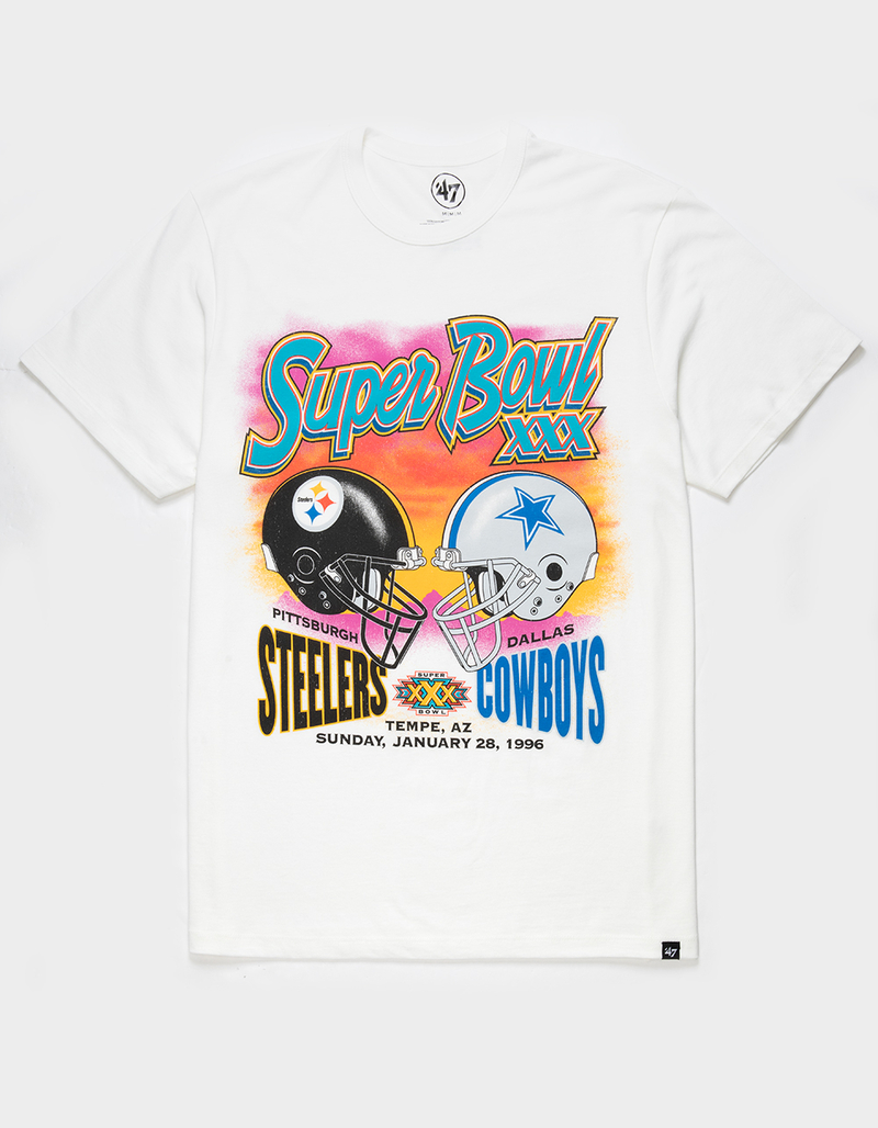 47 BRAND Super Bowl Pittsburg Steelers Vs. Dallas Cowboys Mens Tee image number 0