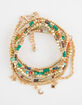 FULL TILT 8 Pack Moon/Beaded/Chain Bracelets image number 1