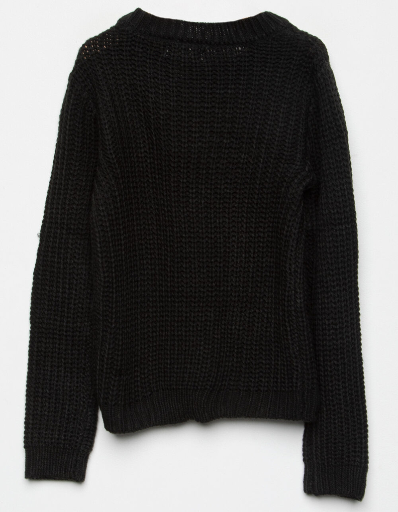 FULL TILT Essentials Girls Pullover Sweater image number 2