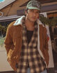 RSQ Mens Corduroy Sherpa Trucker Jacket image number 1