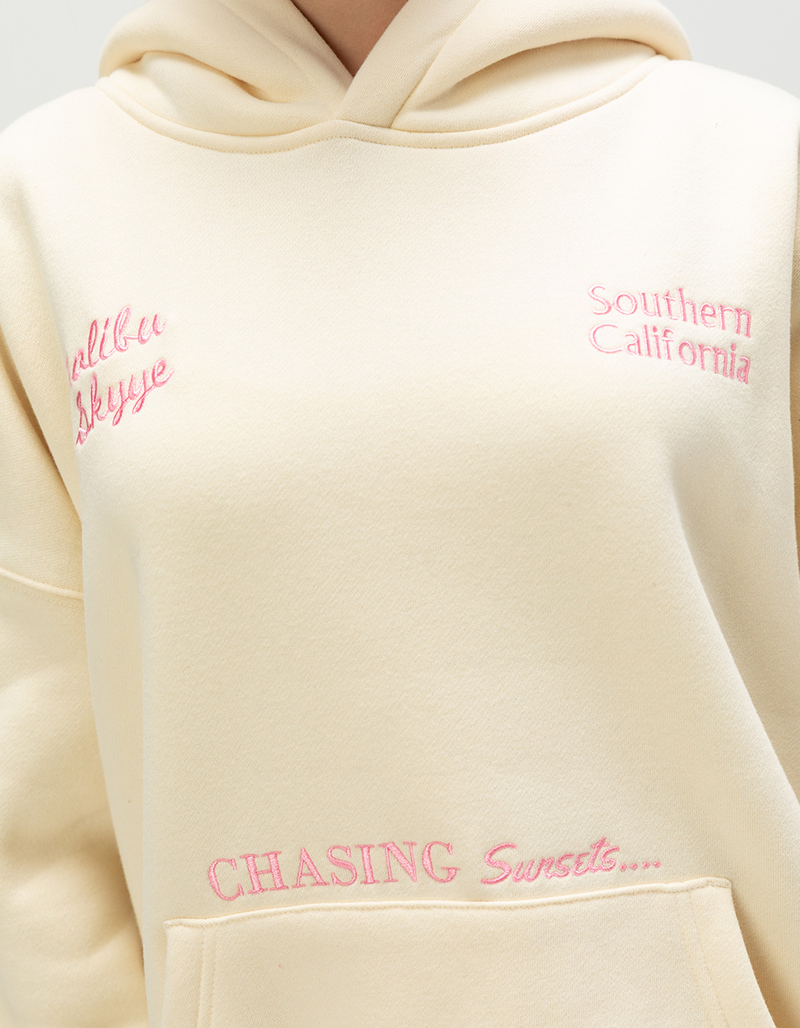 MALIBU SKYYE Chasing Sunsets Embroidered Womens Hoodie image number 6