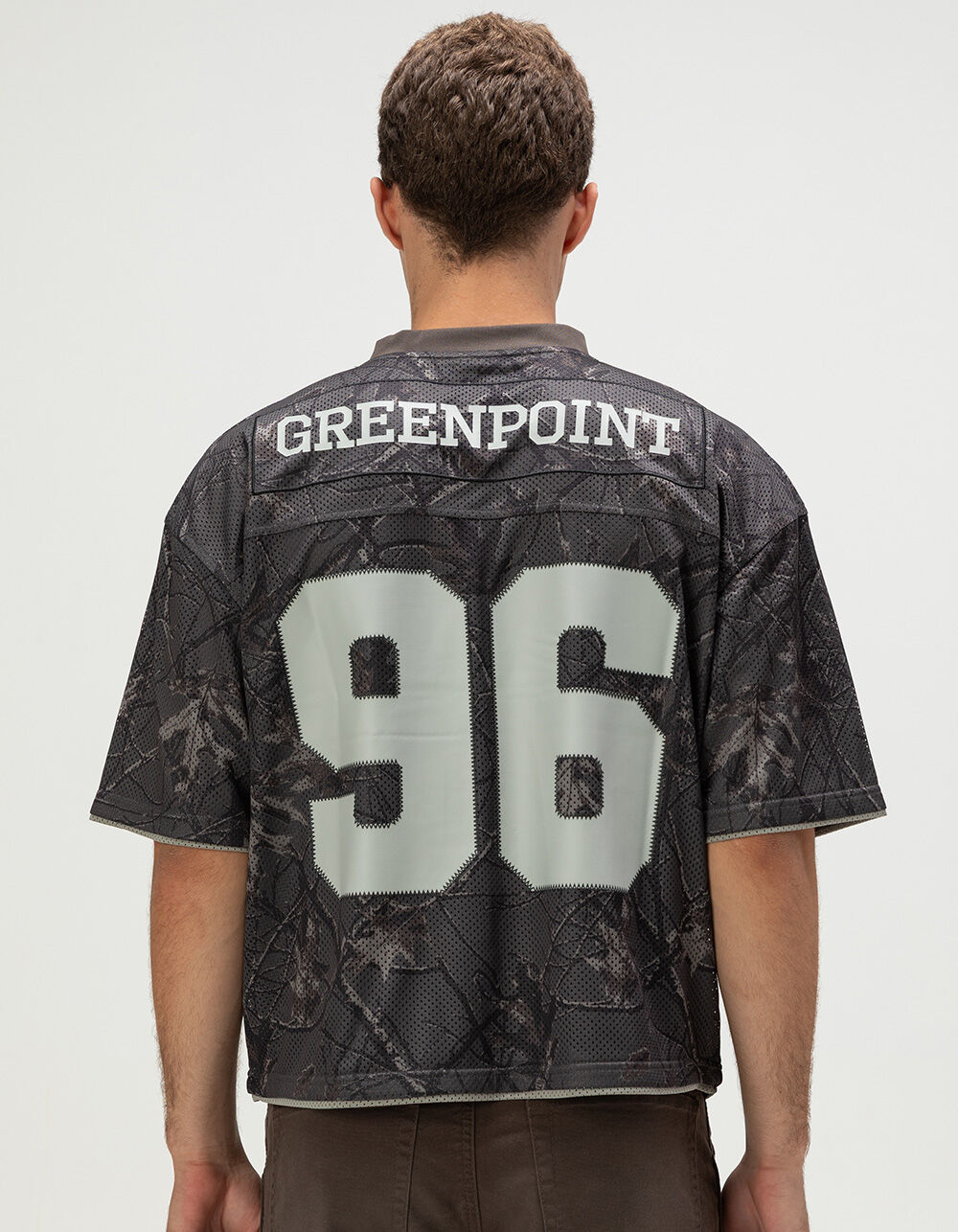 RSQ Mens Baggy Crop Mesh Jersey - CAMO BLACK | Tillys