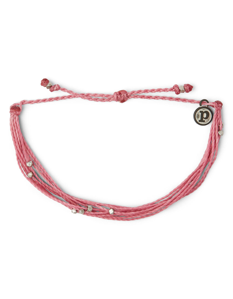 PURA VIDA Malibu Silver & Blossom Pink Bracelet image number 0