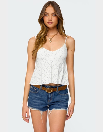 EDIKTED Kelli Floral Babydoll Tank Top Primary Image