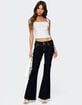EDIKTED Tilda Low Rise Flared Jeans image number 2