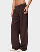 EDIKTED Kerie Pinstripe Low Rise Pants image number 2