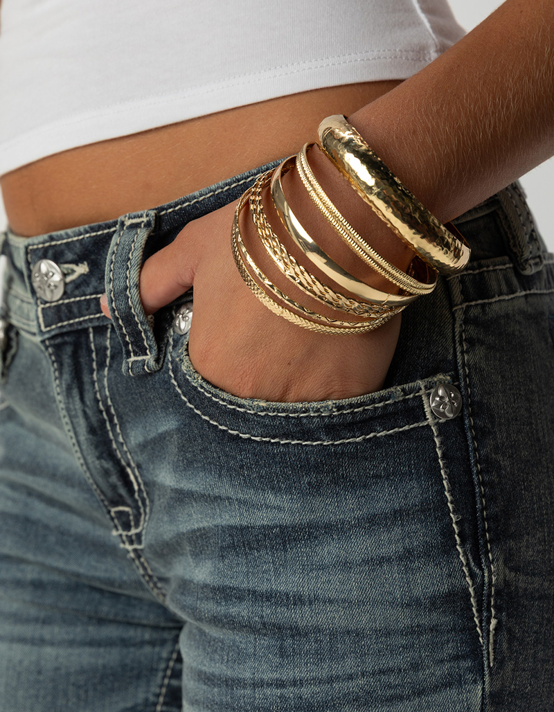 FULL TILT Multi Bangle Bracelet Set image number 2