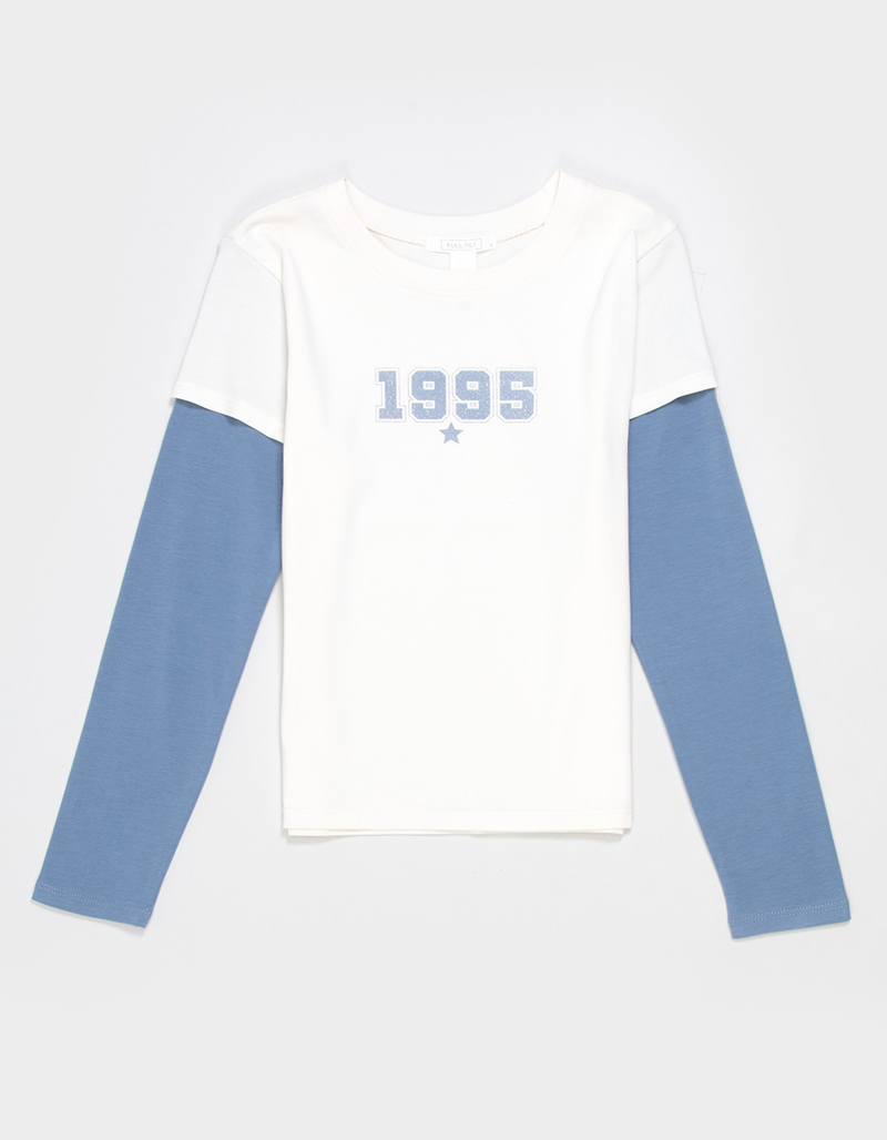 FULL TILT 1995 Star Girls Long Sleeve 2fer Tee  image number 0