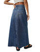 FREE PEOPLE Come As You Are Denim Maxi Skirt image number 4