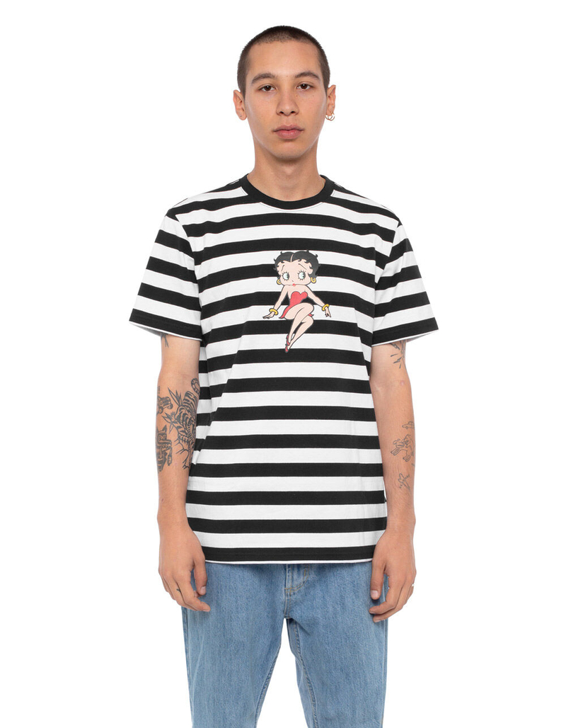 HUF x Betty Boop Stripe Betty Boop Mens T-Shirt image number 2