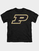 PURDUE UNIVERSITY Official Distressed Primary Logo Boys Tee PURDUE UNIVERSITY Official Distressed Primary Logo Boys Tee