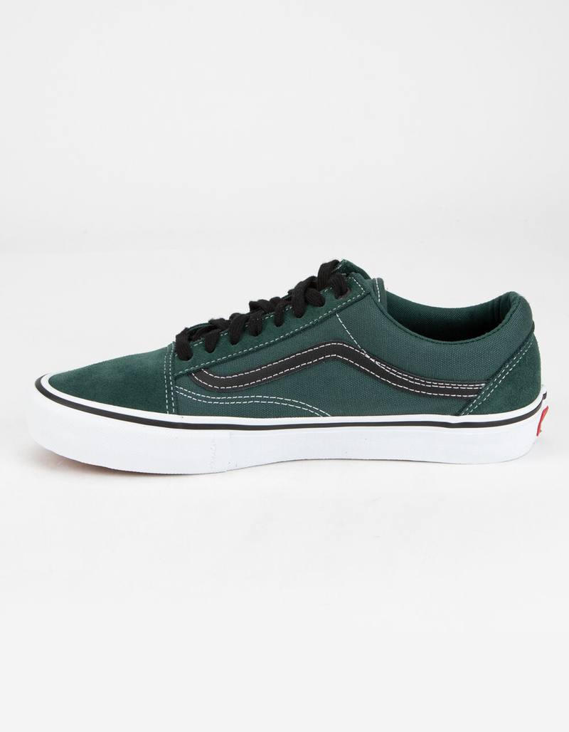 VANS Old Skool Pro Mens Green & Black Shoes image number 3