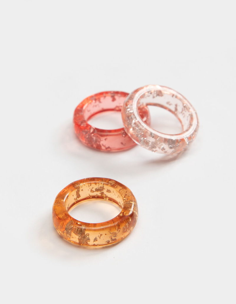 FULL TILT 3 Pack Acrylic Speckled Ring Set image number 0
