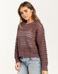 FULL TILT Essentials Open Knit Womens Pullover Sweater image number 3