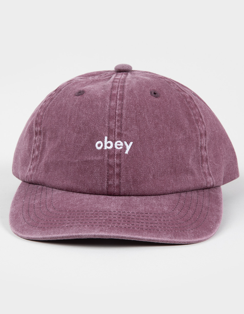 OBEY Pigment Lowercase 6 Panel Strapback Hat image number 1