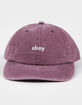 OBEY Pigment Lowercase 6 Panel Strapback Hat image number 2