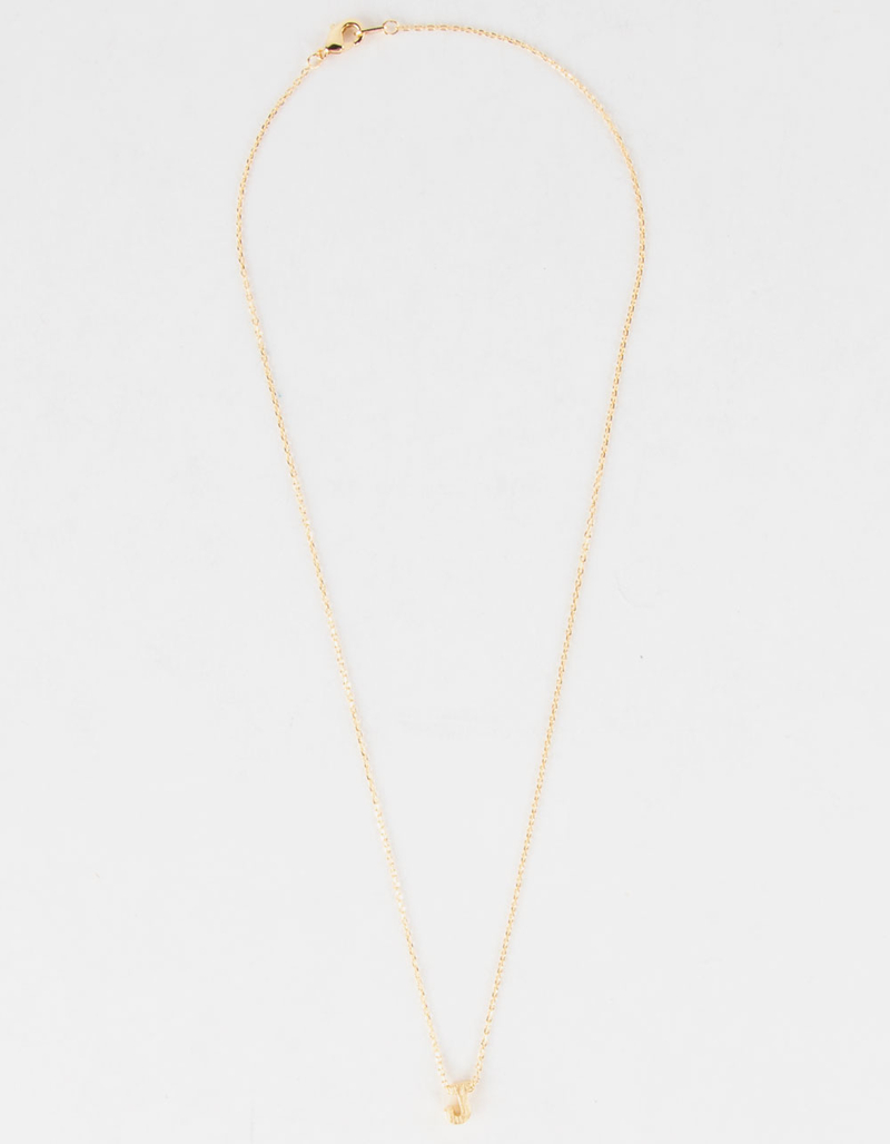 18K Gold Dipped Initial J Necklace image number 0