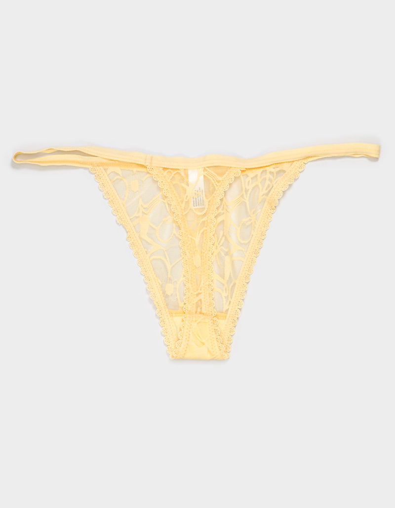 FULL TILT All Over Floral Lace Thong image number 1