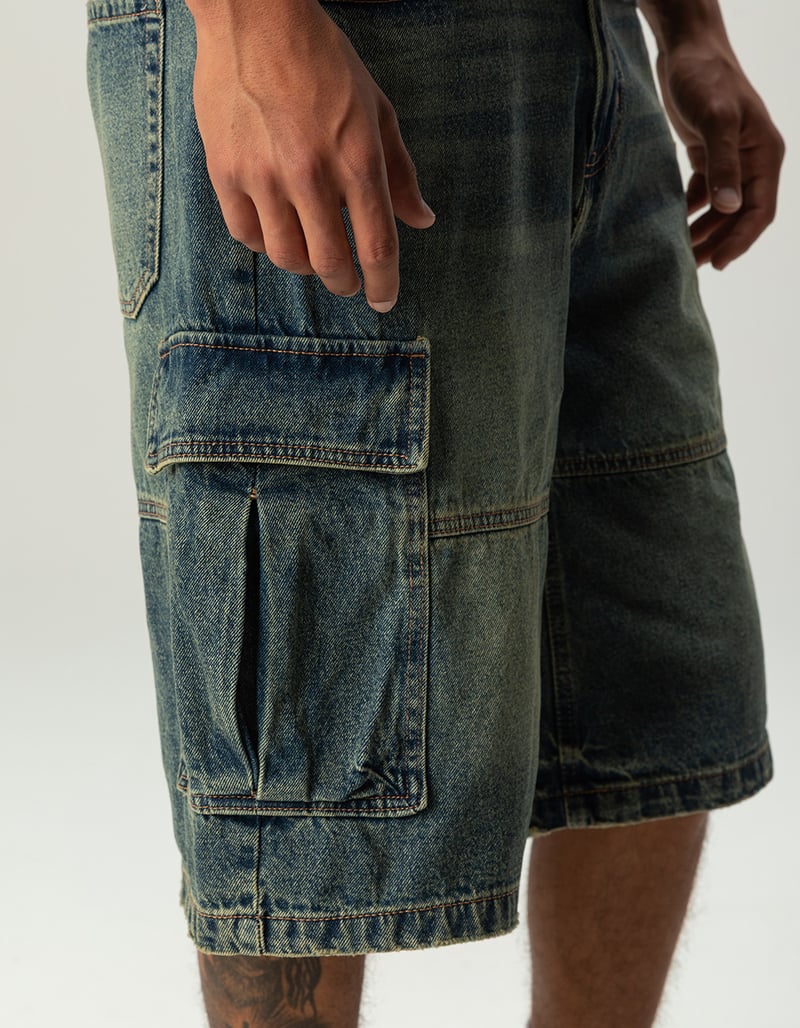 RSQ Mens Baggy Cargo Jorts image number 5
