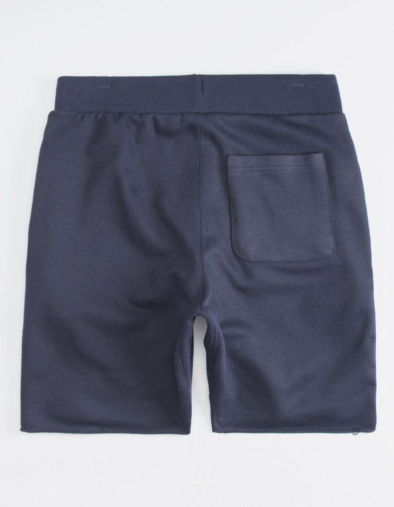 CHAMPION Cutoff Navy Mens Sweat Shorts image number 1