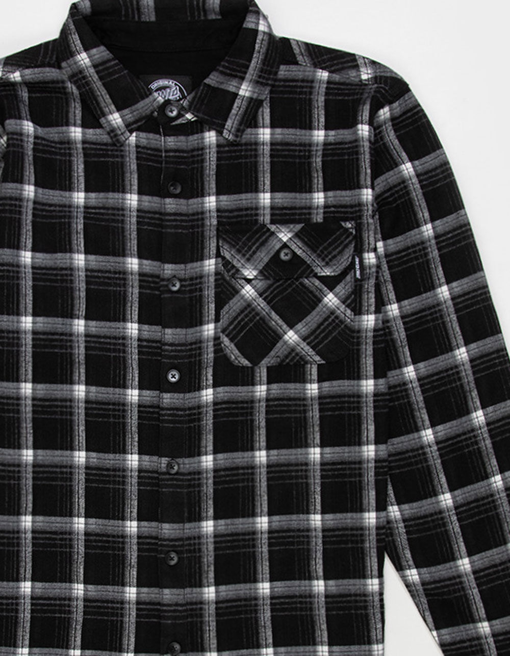 SANTA CRUZ Classic Mens Flannel - BLACK | Tillys