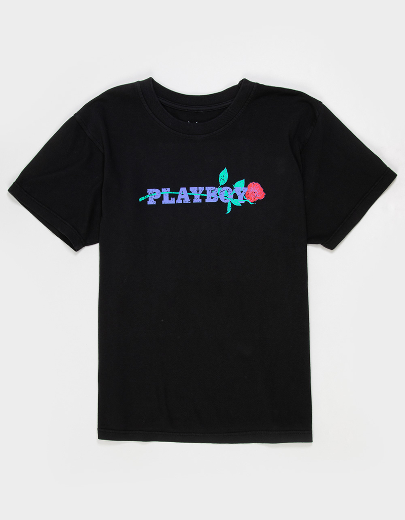 COLOR BARS x Playboy Rose Mens Boxy Tee image number 0