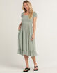RSQ Womens Smock Tier Midi Dress image number 1