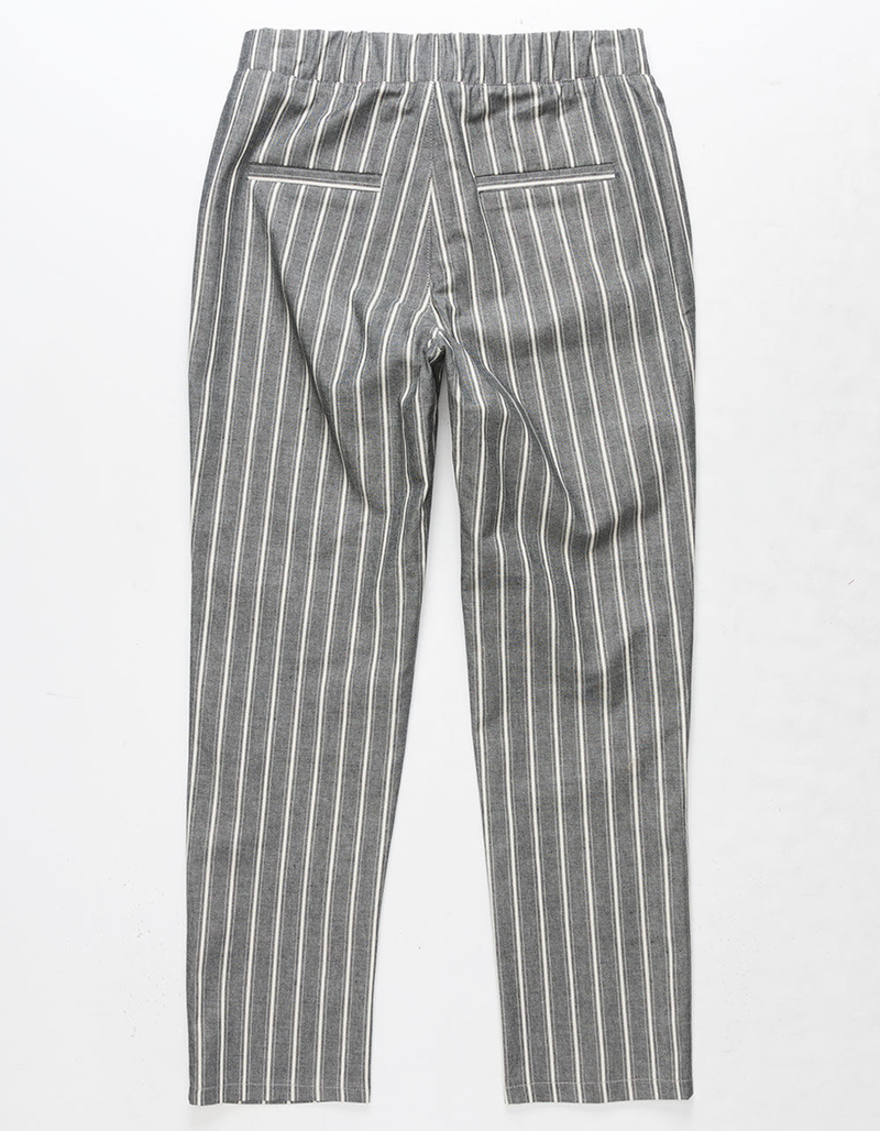 WHITE FAWN Gray Stripe Girls Crop Pants image number 1