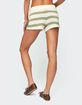 EDIKTED Amaris Striped Knit Shorts image number 4