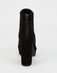 DELICIOUS Faux Suede Ankle High Heel Womens Boot image number 4