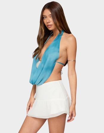 EDIKTED Seabound Cowl Neck Backless Halter Top Alternative Image