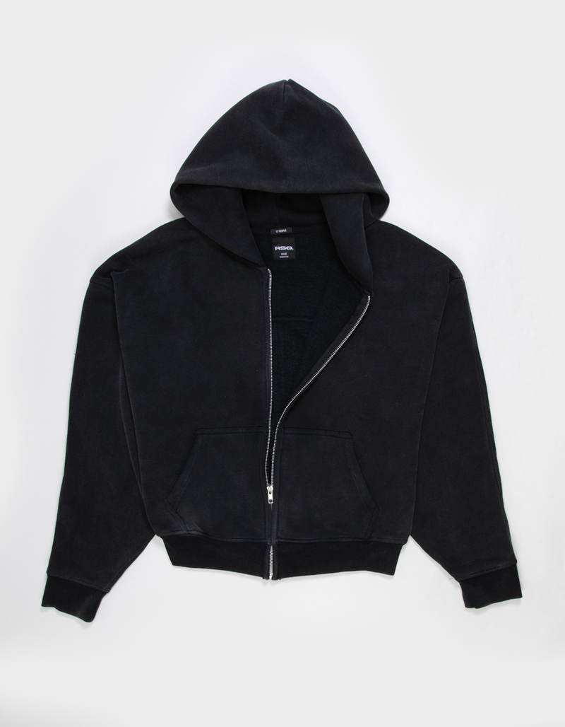 RSQ Mens Cropped Zip-Up Hoodie image number 2