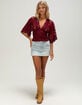 WEST OF MELROSE Womens Lace Top image number 2
