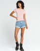BDG Urban Outfitters Washed Womens Rose Baby Tee image number 4