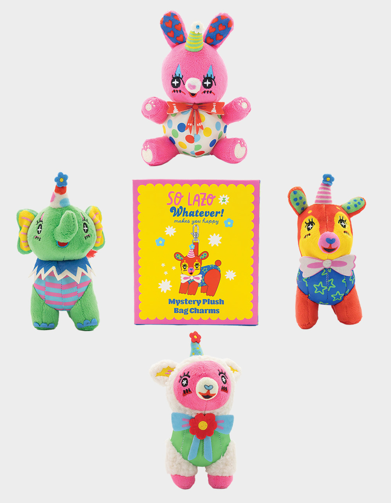 SO LAZO Party Animals Plush Bag Charm Blind Box image number 0