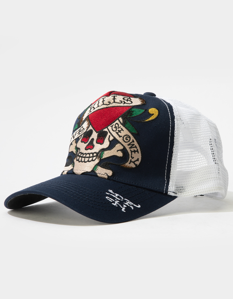 ED HARDY Love Kills Womens Trucker Hat image number 0