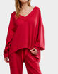 FREE PEOPLE Staycation Womens V-Neck Sweatshirt image number 1