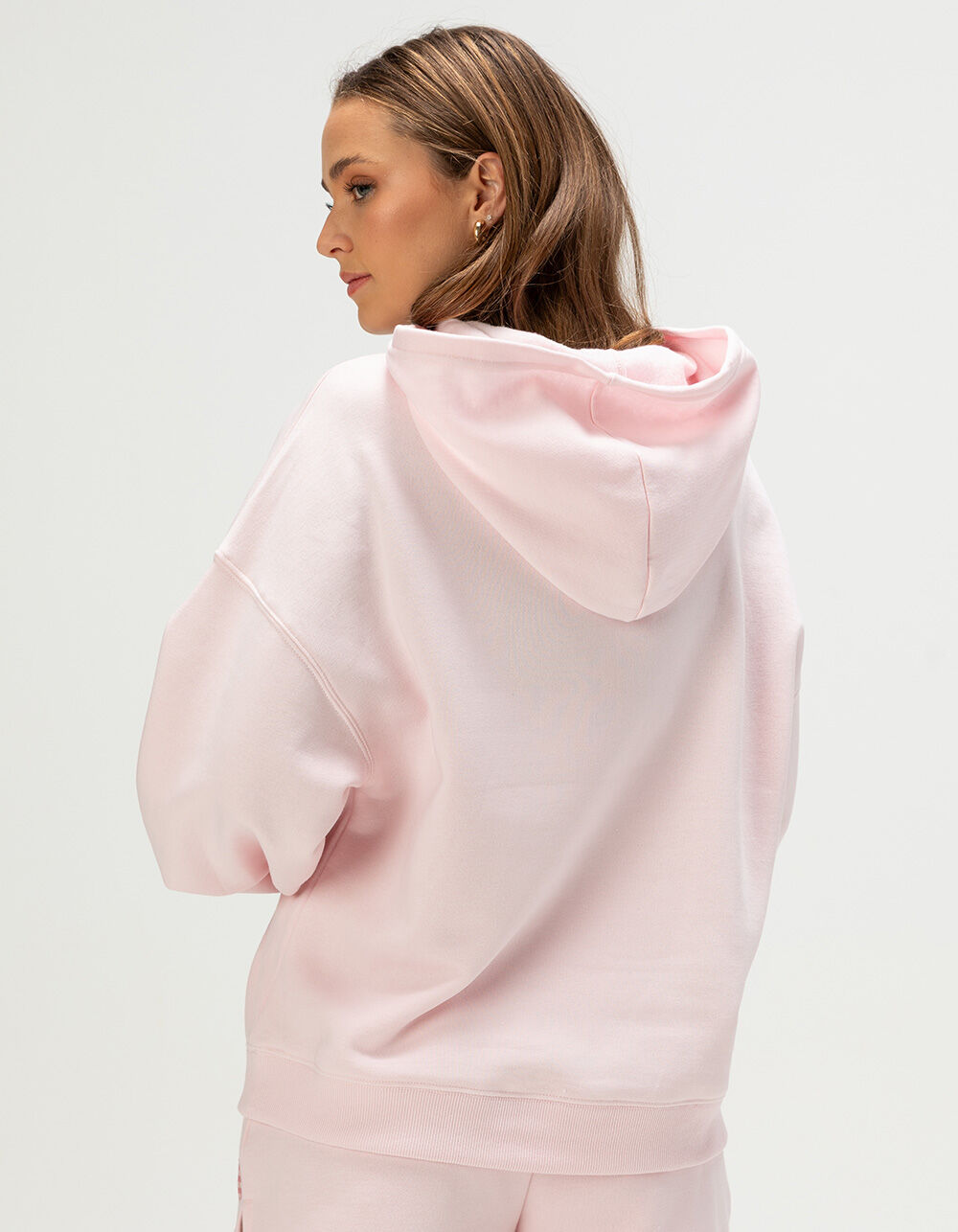 FULL TILT Heart Applique Womens Hoodie - PINK COMBO | Tillys