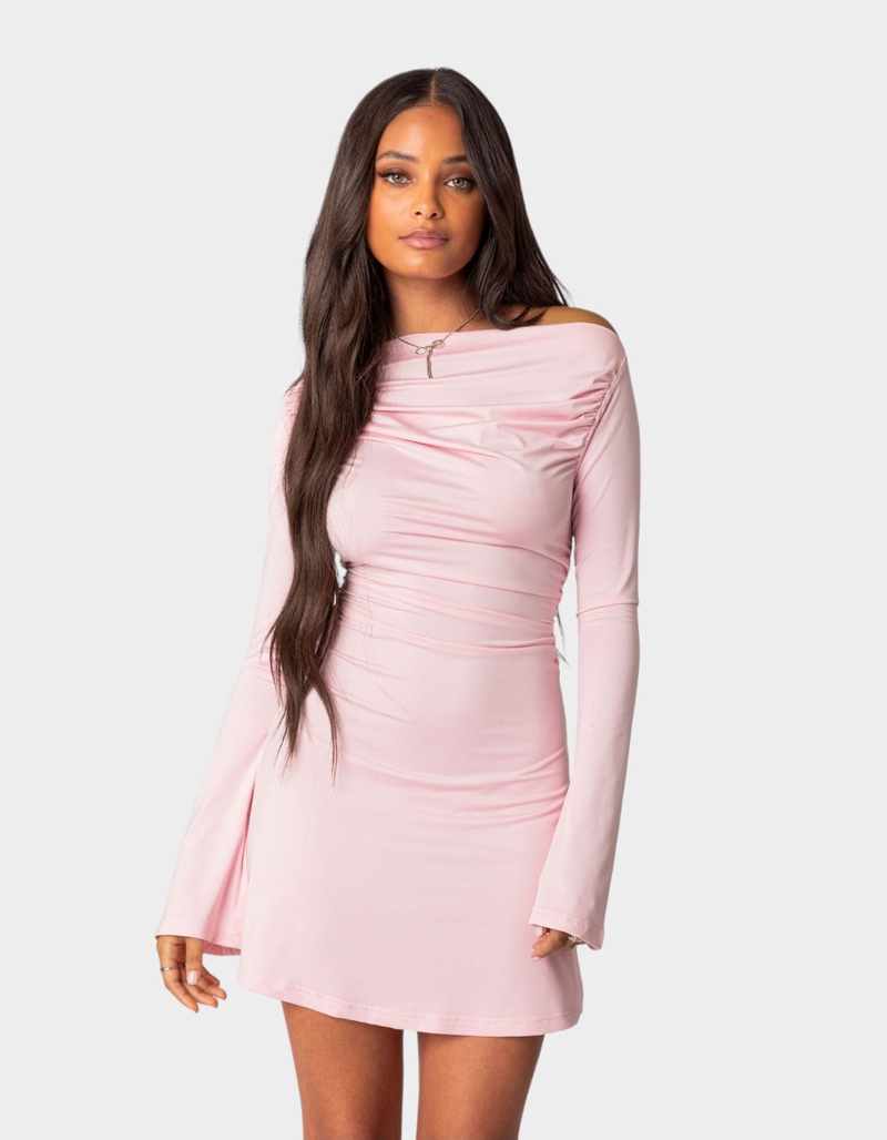 EDIKTED Leena Gathered Mini Dress image number 1