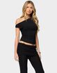 EDIKTED Halli Twisted Off Shoulder Top image number 2