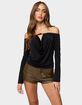 EDIKTED Kezya Draped Off Shoulder Top image number 1