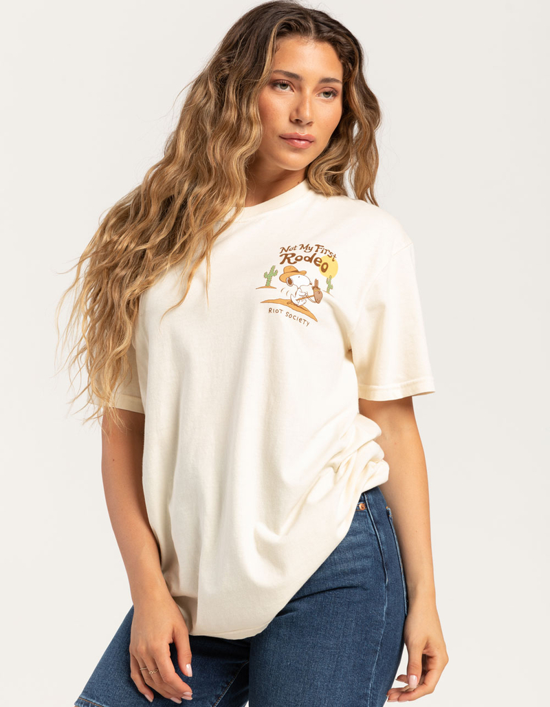 RIOT SOCIETY x Peanuts Not My First Rodeo Womens Tee image number 2