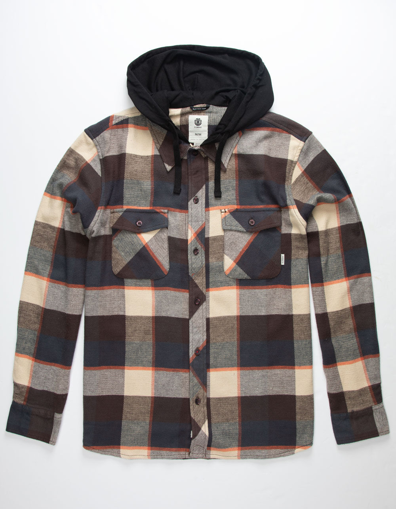 ELEMENT Tacoma Hooded Flannel Shirt image number 0