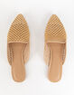 BAMBOO Woven Womens Natural Mules image number 5